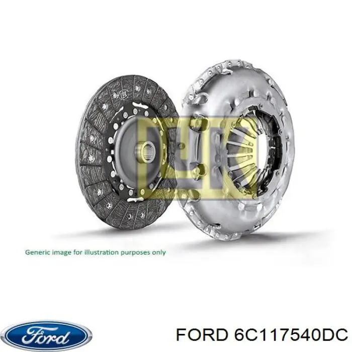 Комплект зчеплення (3 частини) 6C117540DC Ford