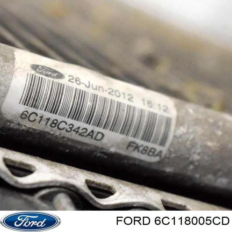6C118005CD Ford Радіатор охолодження двигуна
