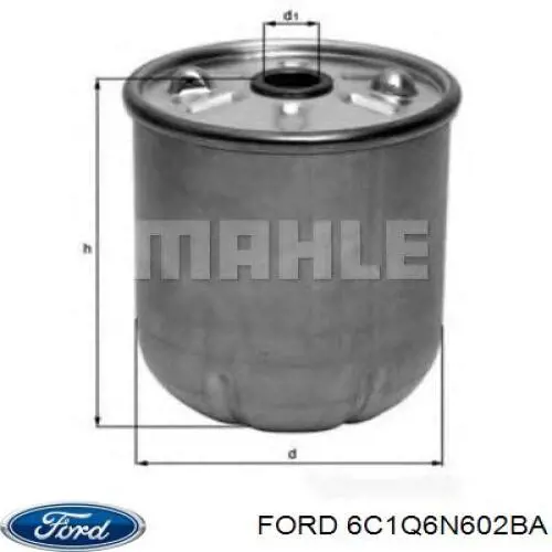 Масляний фільтр двигуна Ford 6C1Q6N602BA ціна, від 22.00 USD