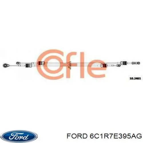 Трос перемикання передач, здвоєний Ford 6C1R7E395AG ціна, від 41.82 USD