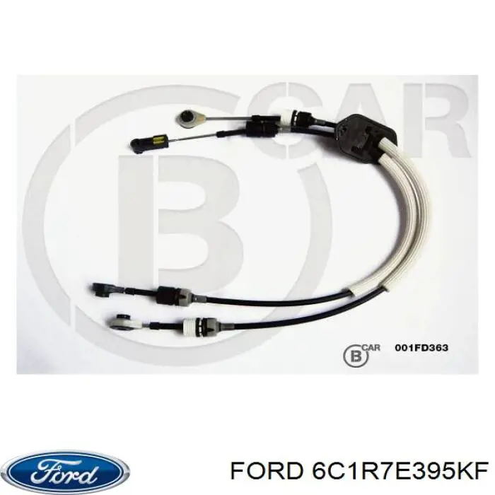 Трос перемикання передач, здвоєний Ford 6C1R7E395KF ціна, від 85.29 USD