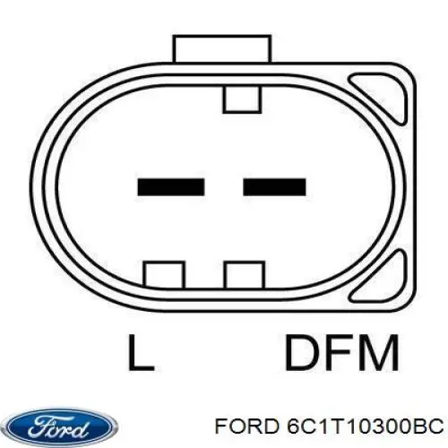 Купити 6C1T10300BC Ford Генератор
