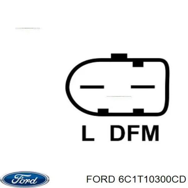 Купити 6C1T10300CD Ford Генератор