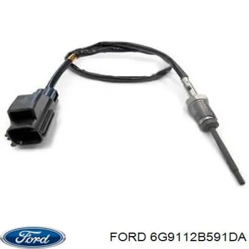 6G9112B591DA Ford датчик температури відпрацьованих газів (вг, до каталізатора)