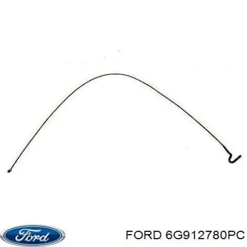Трос стоянкового гальма передній Ford 6G912780PC ціна, від 10.45 USD