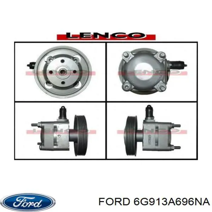 6G913A696NA Ford Насос гідропідсилювача