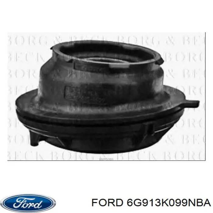 Проставка (гумове кільце) пружини передньої, нижня 6G913K099NBA Ford