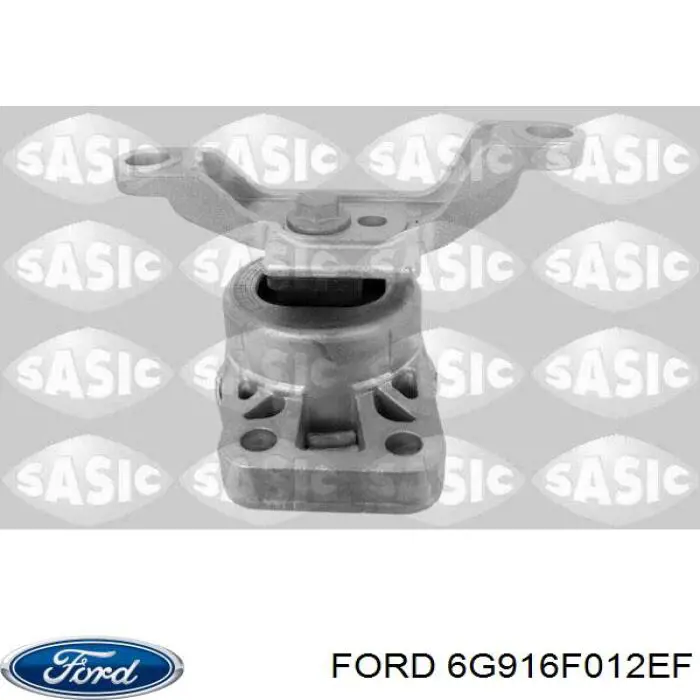 6G916F012EF Ford Права подушка мотора