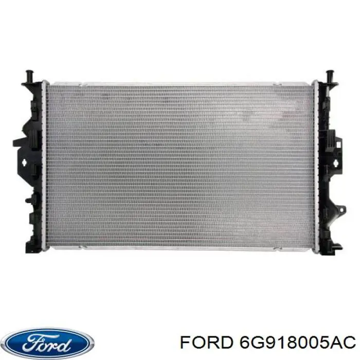 Радіатор охолодження двигуна 6G918005AC Ford