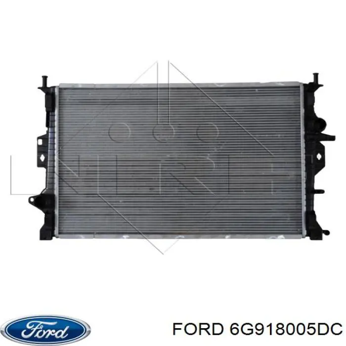 6G918005DC Ford Радіатор охолодження двигуна