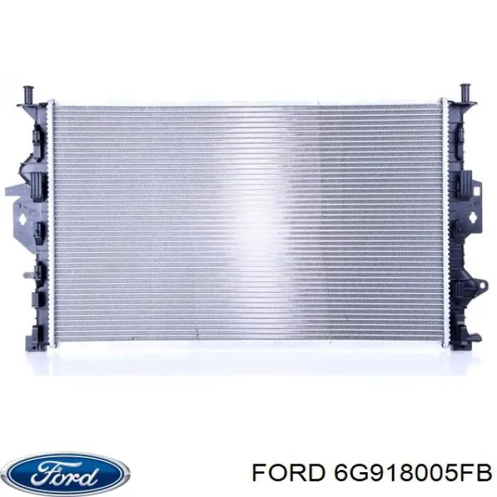 Радіатор охолодження двигуна 6G918005FB Ford