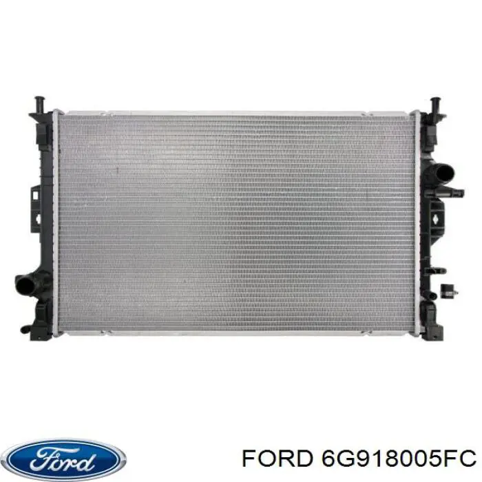 6G918005FC Ford радіатор охолодження двигуна