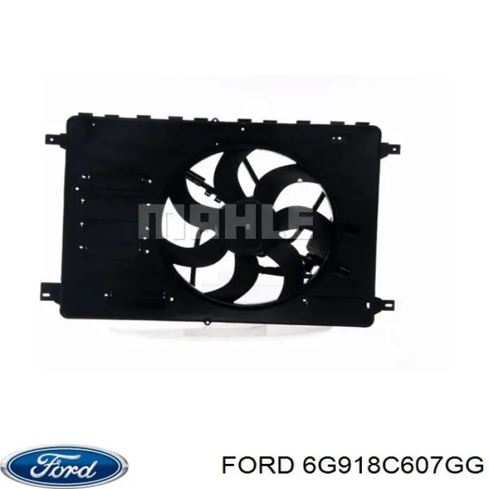 Дифузор радіатора охолодження, в зборі з двигуном і крильчаткою Ford 6G918C607GG ціна, від 107.68 USD