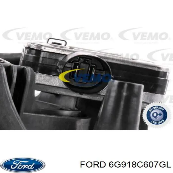 Купити 6G918C607GL Ford Дифузор радіатора охолодження, в зборі з двигуном і крильчаткою