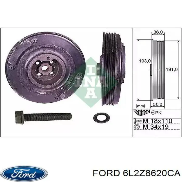6L2Z8620CA Ford Поліклиновий ремінь