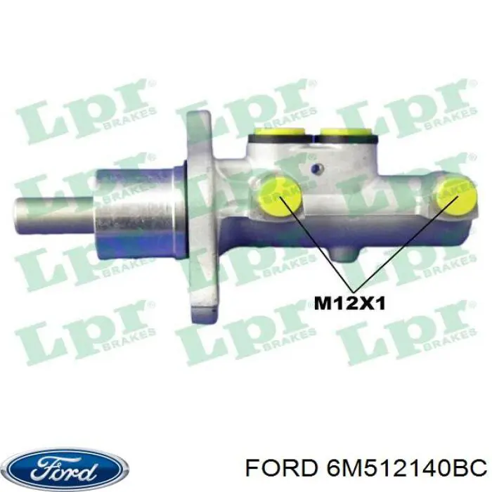 Циліндр головний гальма (Гідротормоз) Ford 6M512140BC ціна, від 25.31 USD