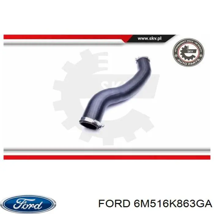 Купити 6M516K863GA Ford Шланг/патрубок интеркуллера