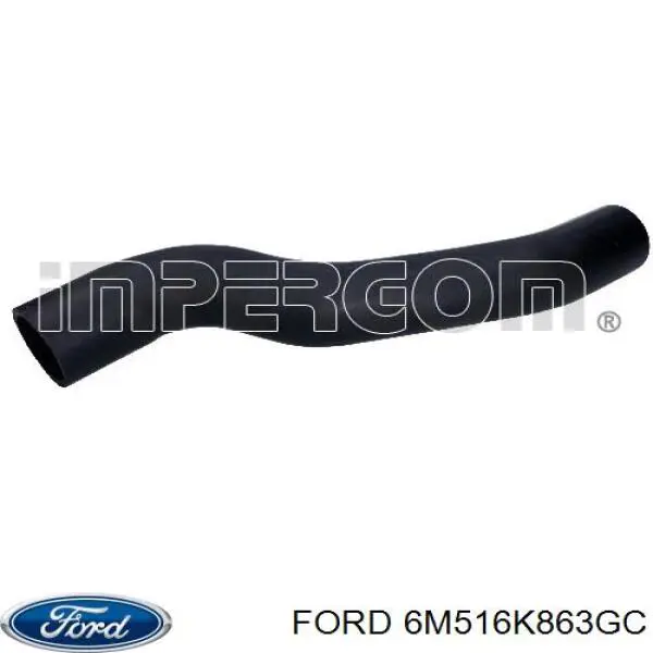 Шланг/патрубок интеркуллера Ford 6M516K863GC ціна, від 17.16 USD