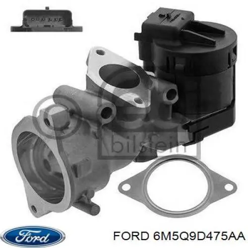 6M5Q9D475AA Ford Клапан рециркуляції відпрацьованих газів EGR