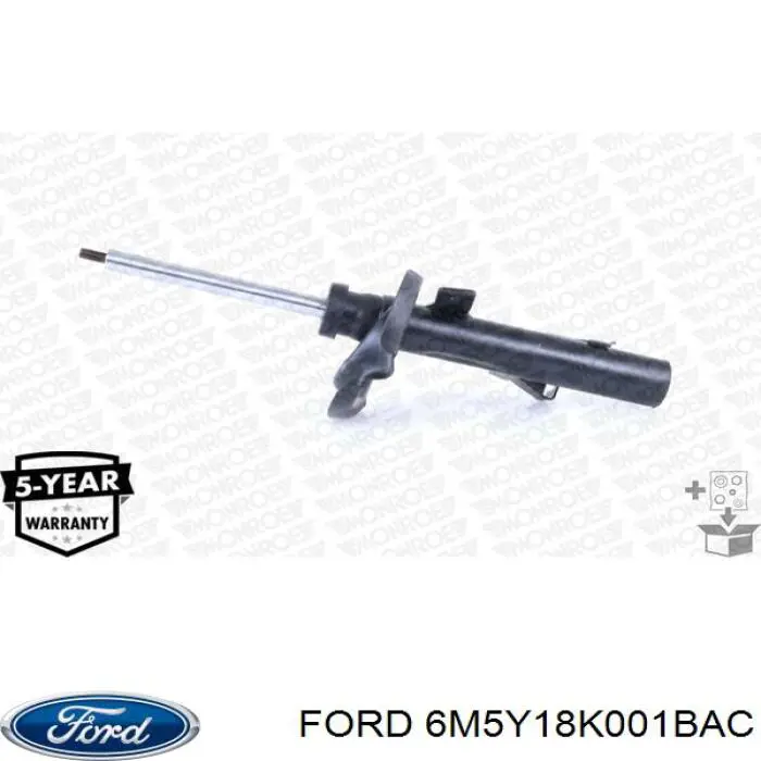 Амортизатор передній, правий Ford 6M5Y18K001BAC ціна, від 36.86 USD