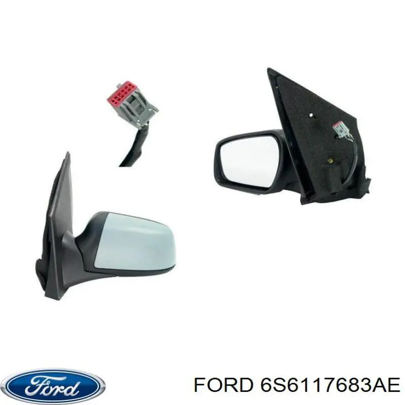 Ліве бічне дзеркало Ford 6S6117683AE ціна, від 35.54 USD