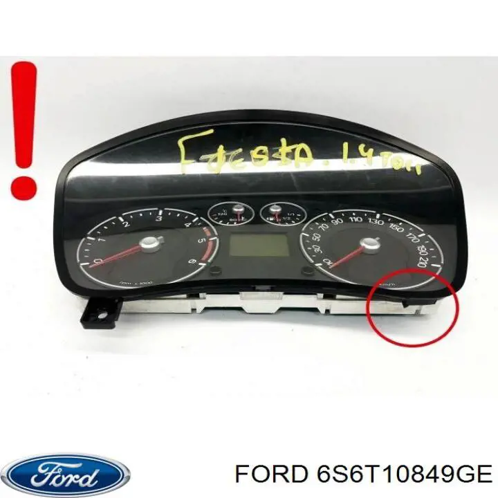 6S6T10849GE Ford Щиток приладів