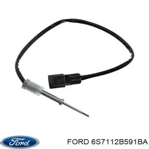 6S7112B591BA Ford датчик температури відпрацьованих газів (вг, до каталізатора)
