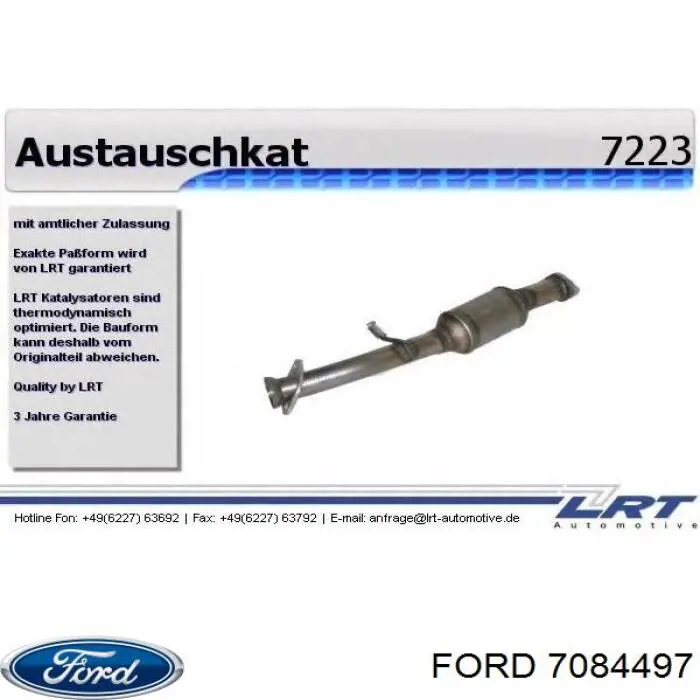 Конвертор-каталізатор (каталітичний нейтралізатор) Ford 1689932 ціна, від 92.94 USD