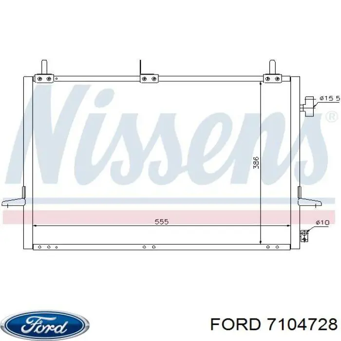 Купити 7104728 Ford Радіатор системи охолодження кондиціонера
