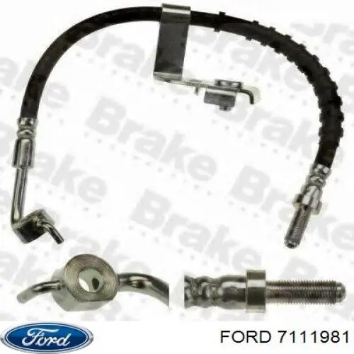 Шланг гальмівний передній, лівий Ford 7111981 ціна, від 7.33 USD