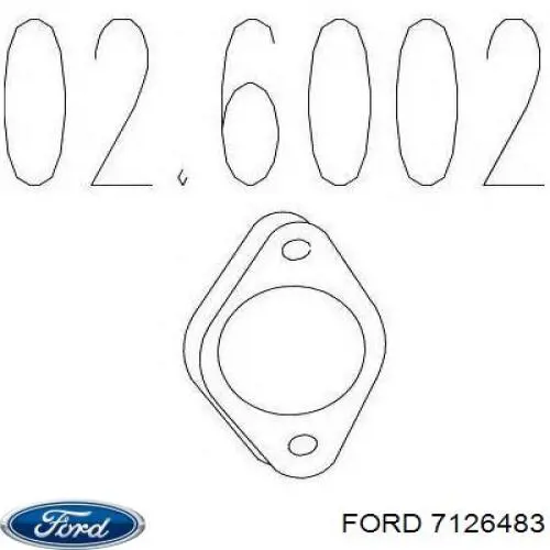 Прокладка випускного колектора Ford 7126483 ціна, від 1.20 USD