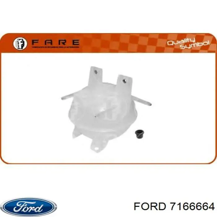 Бачок системи охолодження двигуна розширювальний Ford 7166664 ціна, від 17.45 USD