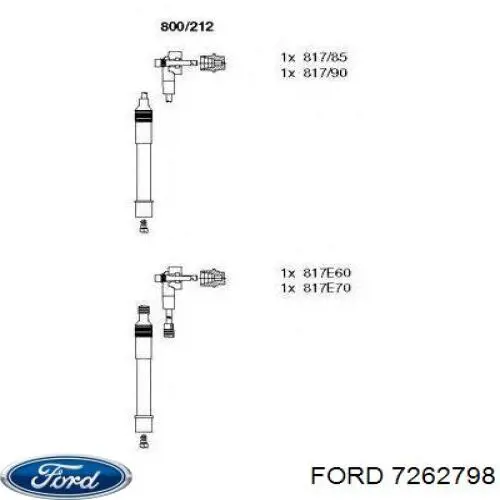 Кабель високовольтний, циліндр №1 7262798 Ford