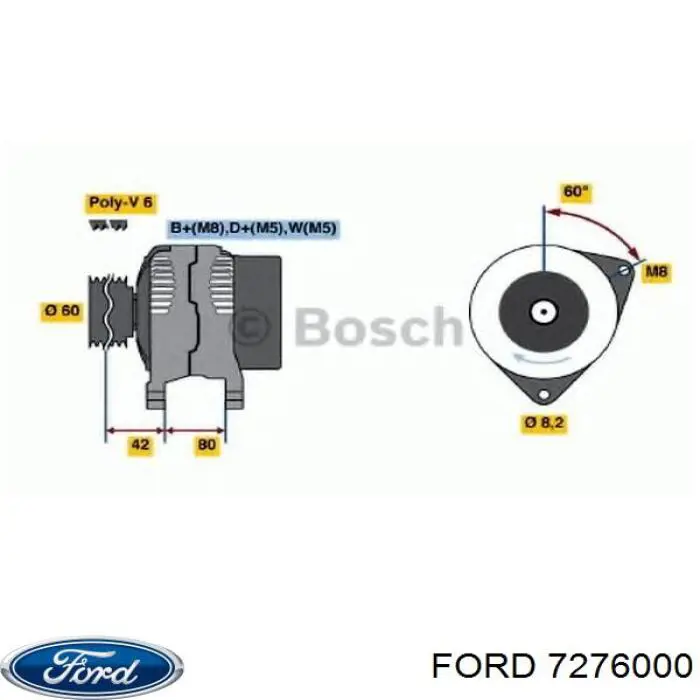 Генератор Ford 1406066 ціна, від 126.93 USD