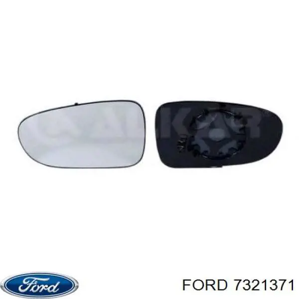Дзеркальний елемент правого дзеркала заднього виду Ford 7321371 ціна, від 7.58 USD