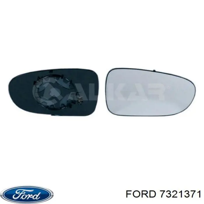 7321371 Ford дзеркальний елемент дзеркала заднього виду, правого