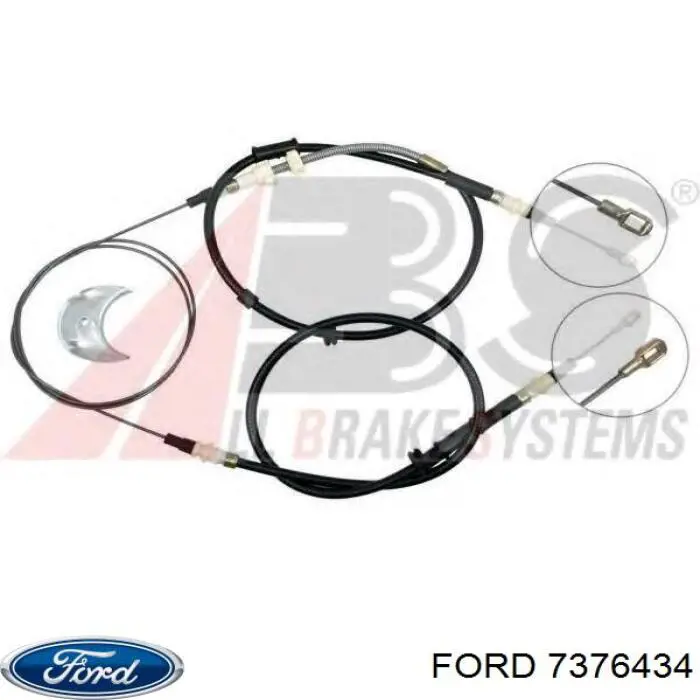 Трос ручного гальма задній, правий/лівий Ford 7376434 ціна, від 38.19 USD