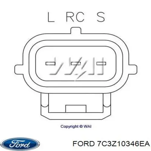 7C3Z10346EA Ford Авто генератор