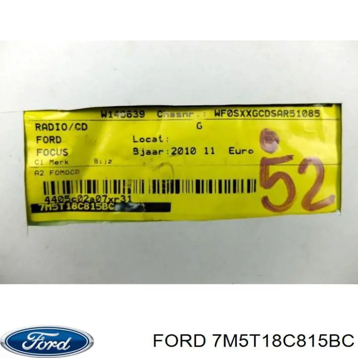 Магнітола (радіо AM/FM) Ford 7M5T18C815BC ціна, від 41.96 USD