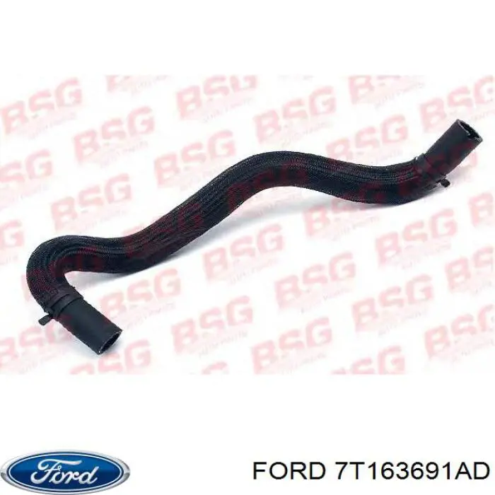 Купити 7T163691AD Ford Шланг ГПК, низького тиску, від бачка до насосу
