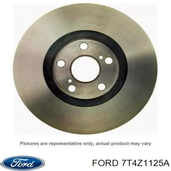 Диск переднього гальма Ford 7T4Z1125A ціна, від 53.45 USD