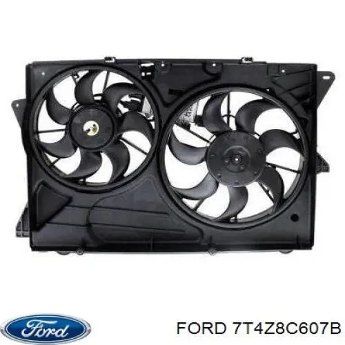Вентилятор охолодження радіатора 7T4Z8C607B Ford
