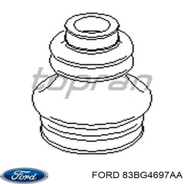 Пильник ШРУСа зовнішній, передній піввісі 83BG4697AA Ford