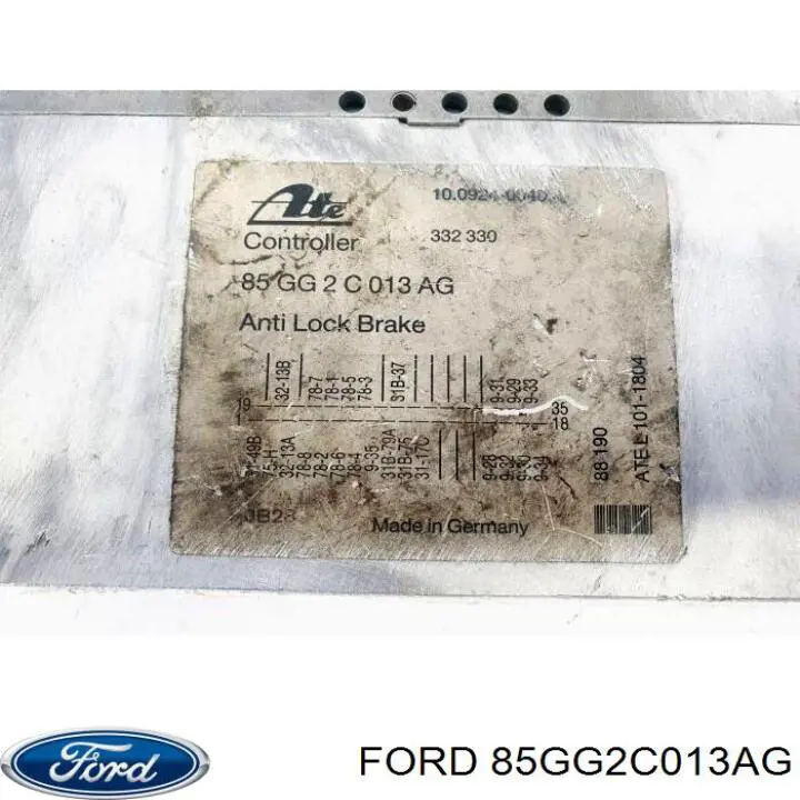 85GG2C013AG Ford 