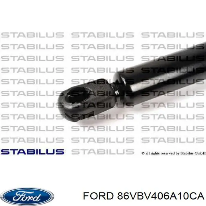 Амортизатор двері задньої Ford 86VBV406A10CA ціна, від 7.01 USD