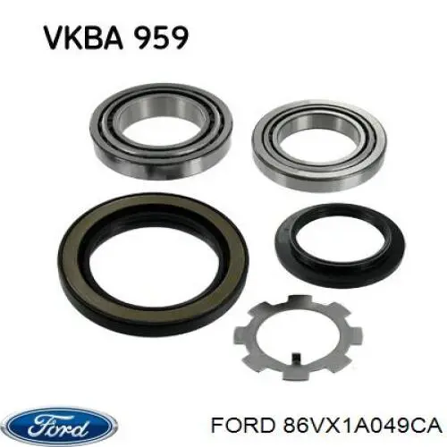 Підшипник маточини задньої Ford 86VX1A049CA ціна, від 20.60 USD
