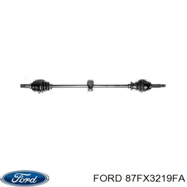 Привід передній правий на Ford Fiesta Mk2 FBD