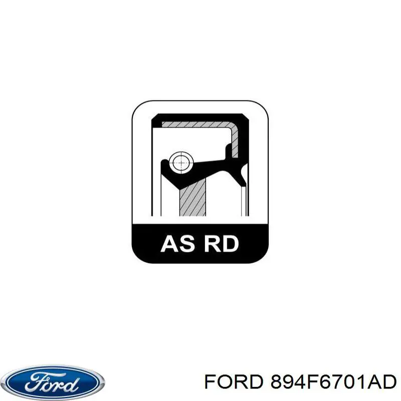Сальник колінвала двигуна, задній Ford 894F6701AD ціна, від 16.73 USD