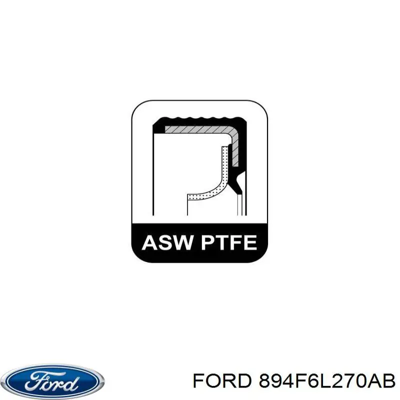 Сальник двигуна, распредвала 894F6L270AB Ford