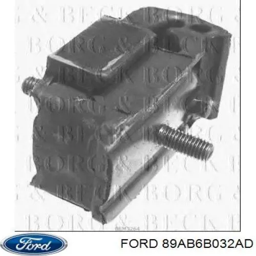 Подушка (опора) двигуна, передня 89AB6B032AD Ford